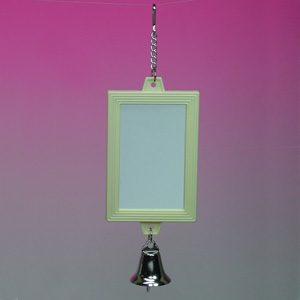 2 sided Rectangular Mirror W/bell